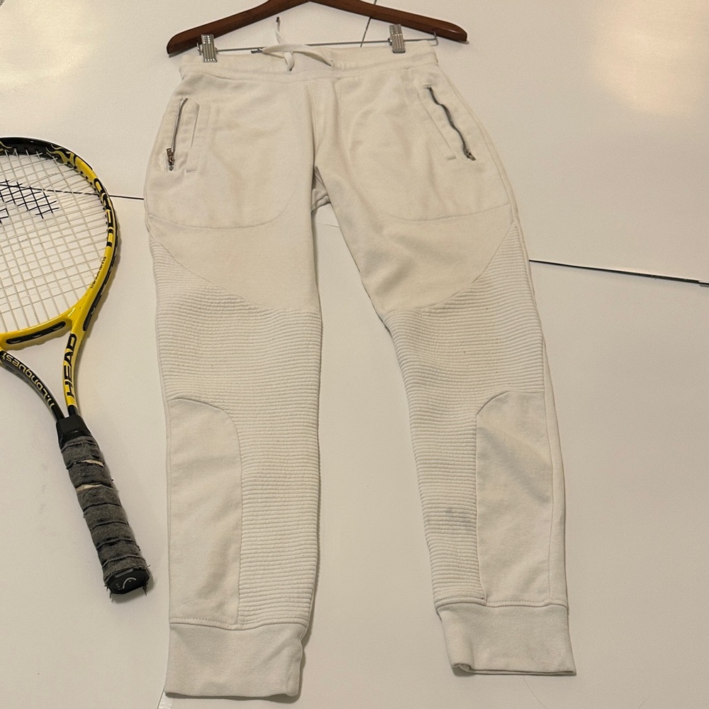 Zara Man S-size Men's White Jogger Pants
